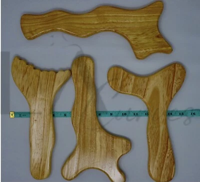 Kit/juego de herramientas de terapia de madera colombiana 4 piezas. Maderaterapia Colombiana 4 piezas Foto 1 de 4