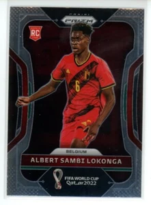 2022 Panini Prizm World Cup Albert Sambi Lokonga RC Belgium #13 - Picture 1 of 2