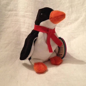 Avon Full o' Beans January Flapper the Penguin Stuffed Plush 1999 w/tags 6" - Picture 1 of 6