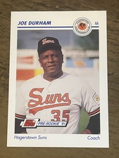 1991 Line Drive AA Baseball Card Joe Durham Hagerstown Suns #250
