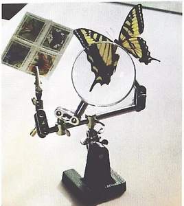 ALL-PURPOSE 3rd-HAND MAGNIFIER Insects/Stamps/Sports/Fly-Tying/Fish & MORE! - Imagen 1 de 4