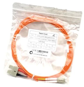 RoHS LCSCDUPMM-3M Patch Cord 3M LC/PC to SC/PC Duplex 62.5/125 (Lot of 10) - Picture 1 of 2