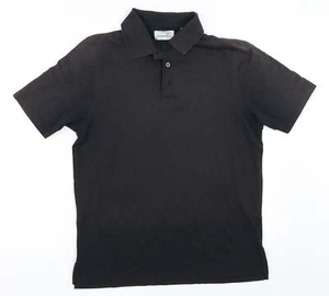 Ashworth Mens Black Cotton Blend Polo Size XS Collared - Picture 1 of 12