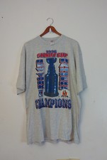 Vintage 90s New York Rangers VS Vancouver Canucks NHL Stanley cup Finals Tee XL 