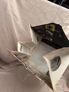 Upcycled VTG Vinyl Record sleeve 33s,12”,Gift Bag from sleeves,novelty,Party Bag - Picture 1 of 4