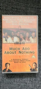 Much Ado About Nothing (VHS) 1993 Big Box, Kenneth Branagh, Michael Keaton Movie - Picture 1 of 6