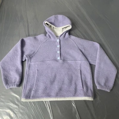 Sudadera con Capucha Outdoor Voices MegaFleece Pullover SnapUp Mezcla de Lana Mujer Talla XS Púrpura. Foto 1 de 4