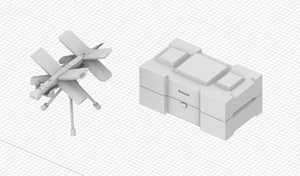 3D Printing 1/72 Russia Lancet-3 Loitering Munition Model Unpainted - Picture 1 of 4