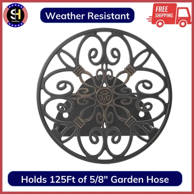Garden Hose Holder Decorative Hose Butler Sturdy Water Hose Rack Durable Wall - Image 1 of 4