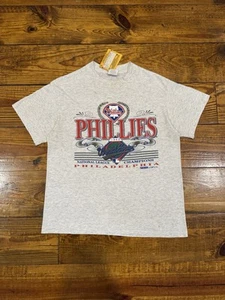 Vintage 90s Philadelphia Phillies 1993 National League Champs Tee L Majestic MLB - Bild 1 von 11