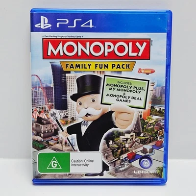 Monopoly Family Fun Pack - Sony PlayStation 4 PS4 Game VGC Complete + Free Post - image 1 of 4