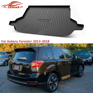 Rear Cargo Trunk Liner Floor Tray Mat For Subaru Forester 2013-2018 All Weather - Imagen 1 de 6