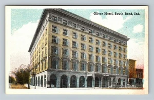 South Bend IN-Indiana Oliver Hotel Horse & Carriage Antique Vintage Postcard - Picture 1 of 2