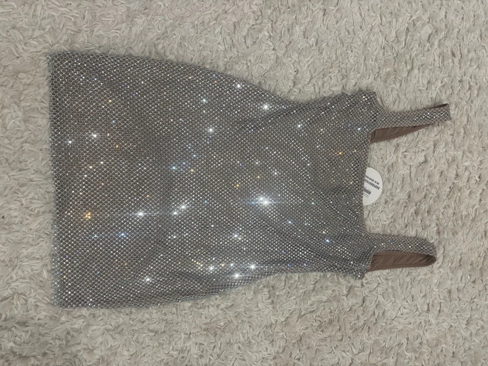 baby boo petra mini vestido plateado Foto 1 de 4