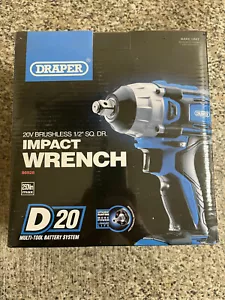 Draper 86928 D20 20V Brushless 1/2" Mid-Torque Impact Wrench - Bare - Picture 1 of 3