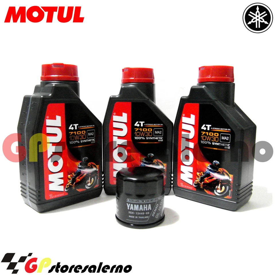 TAGLIANDO FILTRO OLIO ORIGINALE MOTUL 7100 10W30 YAMAHA 600 YZF-R6 2008 Foto 1 de 1