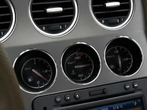 Per Alfa Romeo 159 Anelli lucidati in alluminio per gli indicatori sul cruscotto - Bild 1 von 13