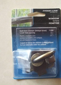 Cerradura y guardián de marco de ventana Prime-Line Products F 2566, bronce antiguo NUEVO - Imagen 1 de 1