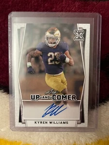 2022 Leaf X Up And Comer Kyren Williams autograph RC Notre Dame Los Angeles Rams - Picture 1 of 1