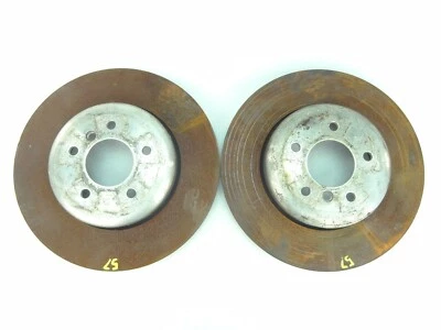 BMW 650I 550I Brake Rotor Rear Left Right Set 06 07 08 09 10 - Image 1 of 4