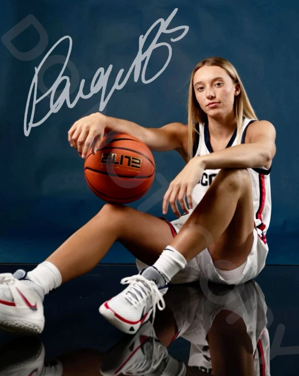 Foto de reimpressão Uconn Huskies autografada 8x10 Paige Bueckers #5 - Imagem 1 de 1