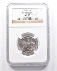 2011-P Washington Quarter Gettysburg MS68 NGC *7696 - Picture 1 of 3