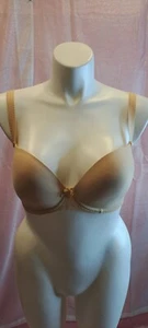 Freya Women's Tan Polyester Hook and Eye Push-Up Padded Underwired Bra Size 32 H - Picture 1 of 6