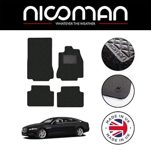 Jaguar XF 2008-2014 DELUXE Tailored Car Mats Black Set Genuine Fits - Picture 1 of 6
