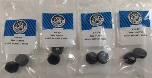 Lote de 4 Bolsas Workman KN-5P CB Radio OEM Plástico NEGRO 5mm Perillas de Rosca - Imagen 1 de 8