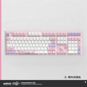 miHoYo Honkai Impact 3 Official Elysia PBT RGB Backlight Mechanical Keyboard NEW - Picture 1 of 25