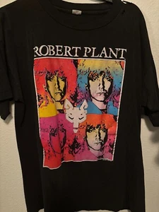 Vintage 1990 Robert Plant Manic Nirvana Tour Shirt  Led Zeppelin - Picture 1 of 5