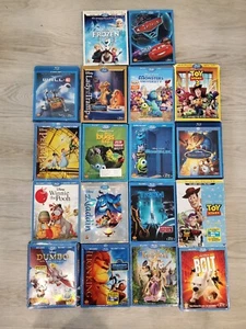 Lot Of 18 Blu-ray Disney Films[Frozen,Cars 2,Wall-E,Bolt,Monster Inc,Dumbo,Etc] - Picture 1 of 1