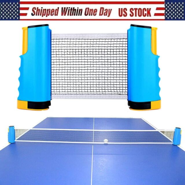 Portable Retractable Ping Pong Post Net Rack Table Tennis Rackets