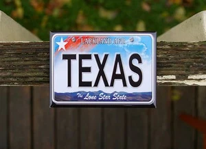 Imán de refrigerador refrigerador Texas The Lone Star State Lackland AFB - Imagen 1 de 3