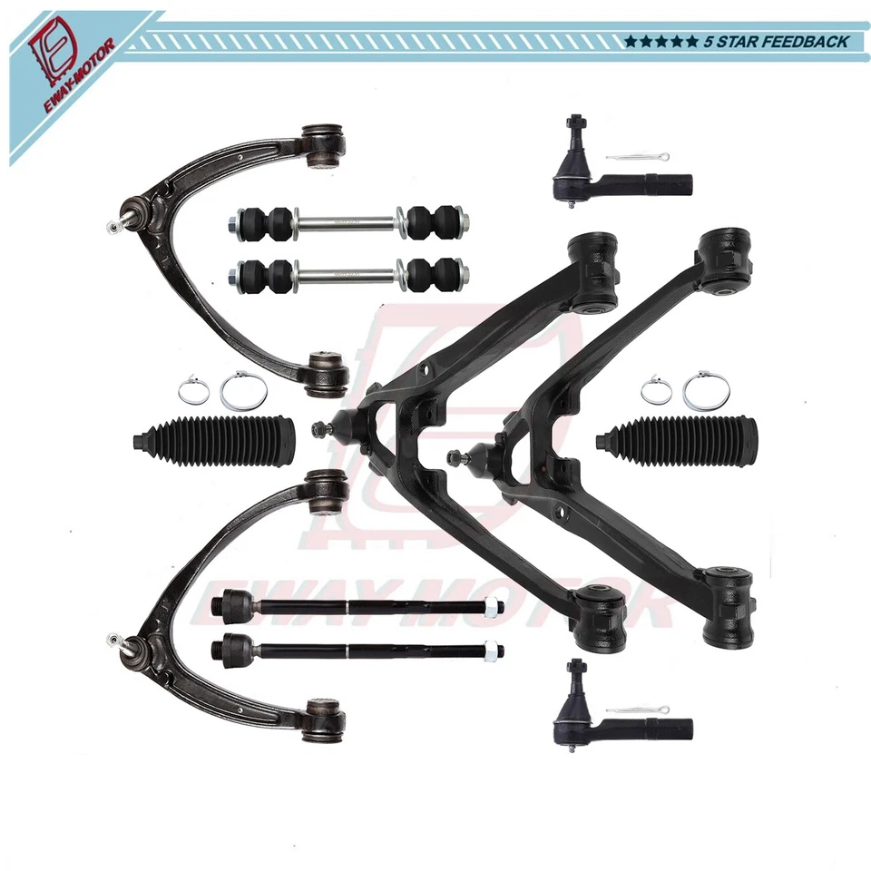 12x Fits Cadillac Escalade Control Arm Suspension Tie Rod Replacement Sway Bar - Image 1 of 1