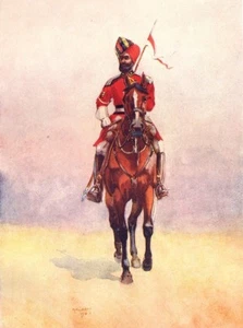 INDIA. Army E India Co. Governor's Bodyguard, Mumbai Muslim Rajput 1911 print - Picture 1 of 1