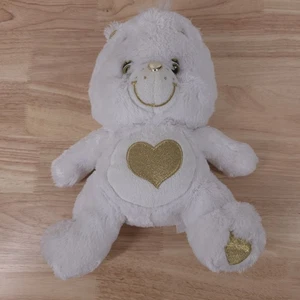 25th Anniversary Heart Of Gold Care Bear Plush White Swarovski Crystal 11” RARE! - Picture 1 of 12