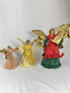 Vintage Clothtique Possible Dreams Christmas Angel Figurines Lot 3 Taiwan 1985 - Picture 1 of 21