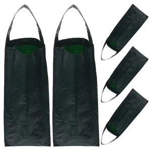 5pcs Strawberry Grow Bags: Vertical Hanging Planting Bag with 4-Planting Holes - Picture 1 of 20