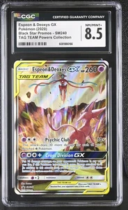 CGC 8.5 Espeon & Deoxys GX 2020 Black Star Promos SM240 Pokemon Card - Picture 1 of 2