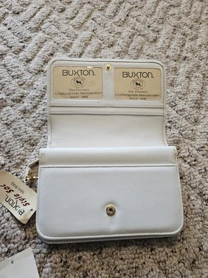 Vtg Buxton Leather Crossbody Bag Purse Wristlet Wallet Clutch Style Sac Mini Bag - Image 1 of 2