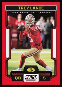 2023 Score Trey Lance #172 FOOTBALL San Francisco 49ers Red - Picture 1 of 2