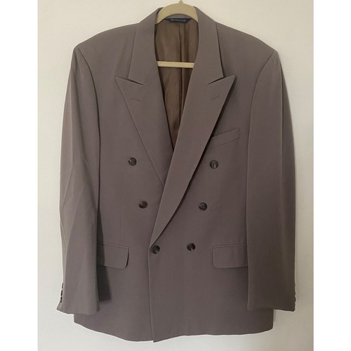 Cappotto giacca tuta doppiopetto uomo Burberrys vintage 100% lana (NO TG TAG)