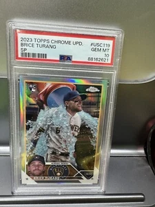 Brice Turang R/C Topps Chrome #USC119 Refractor PSA 10 2023 - Bild 1 von 2