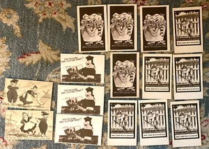 Lot of 15 Antique Postcards 1910 1911 Unused Black & White Vintage Postcards - Picture 1 of 2