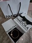 Pandora Moments Sparkling Crown O Snake Chain Rose Gold Bracelet