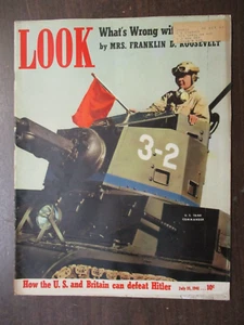 LOOK MAGAZINE JULY 15, 1941 CAN U.S. & BRITAIN DEFEAT HITLER HOSPITAL FOR RAF - Picture 1 of 2