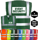 EVENT SECURITY Hi-Vis High-Vis Visibility Safety Vest/Waistcoat