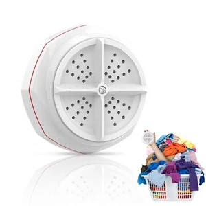 Portable Ultrasonic Washing Machines Mini Turbo Personal Rotating Washer Travel - Picture 1 of 12