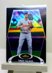 2008 Finest Refractors Black #89 Troy Glaus Card /99  